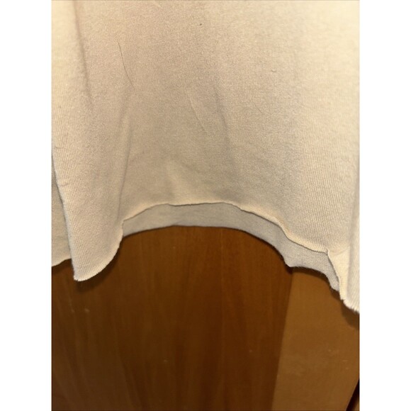 Isaac Morris T Shirt Women L Beige Space Cowgurl Boots Streetwear Cotton Blend - Picture 6 of 7